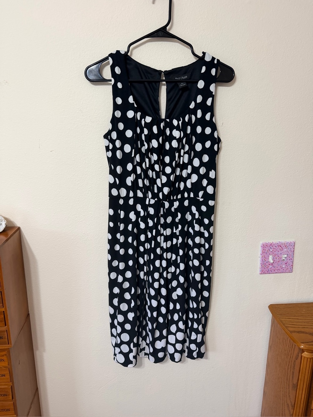 White House Black Market polka dot dress